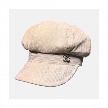 Chanel 2019 Ladies Corduroy Cap - 샤넬 2019 여성용 골덴 모자 CHAM0073, 베이지