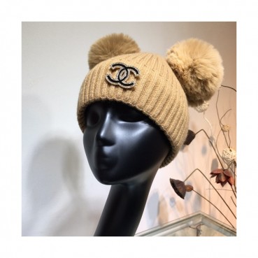 Chanel 2019 Ladies Knit Cap - 샤넬 2019 여성용 니트 모자 CHAM0059, 브라운