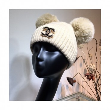 Chanel 2019 Ladies Knit Cap - 샤넬 2019 여성용 니트 모자 CHAM0057, 베이지