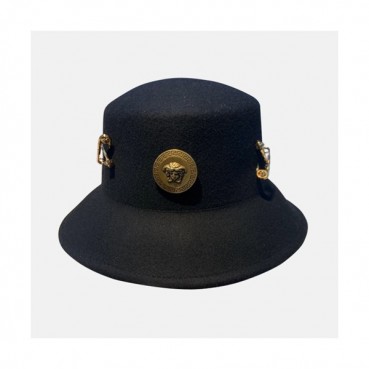 Versace 2019 Ladies Wool Cap - 베르사체 2019 여성용 울 모자 VERM0005, 블랙