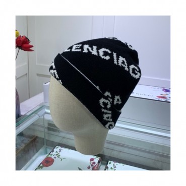 Balenciaga 2019 Mm / Wm Knit Cap - 발렌시아가 2019 남여공용 니트 모자 BALM0004, 블랙