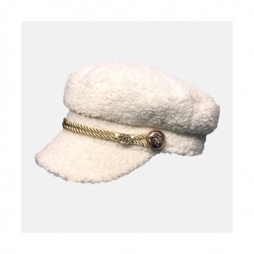 Chanel 2019 Ladies Lambs Wool Cap - 샤넬 2019 여성용 램스울 모자 CHAM0050, 화이트