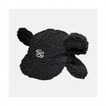 Chanel 2019 Ladies Lambs Wool Cap - 샤넬 2019 여성용 램스울 모자 CHAM0045, 블랙