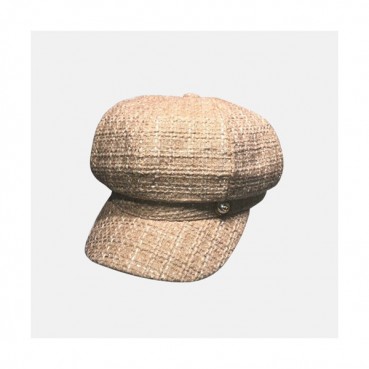 Chanel 2019 Ladies Tweed Cap - 샤넬 2019 여성용 트위드 모자 CHAM0044, 베이지