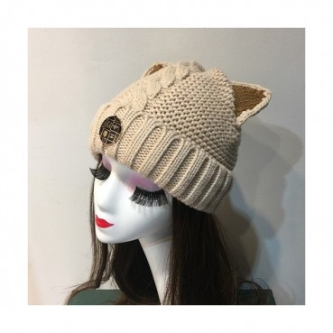 Chanel 2019 Ladies Knit Cap - 샤넬 2019 여성용 니트 모자 CHAM0032, 베이지