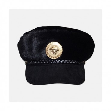 Versace 2019 Ladies Fur Cap - 베르사체 2019 여성용 퍼 모자 VERM0002, 블랙