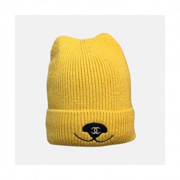Chanel 2019 Ladies Knit Cap - 샤넬 2019 여성용 니트 모자 CHAM0023, 옐로우