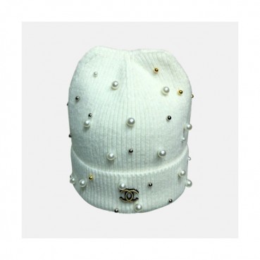Chanel 2019 Ladies Knit Cap - 샤넬 2019 여성용 니트 모자 CHAM0020, 화이트