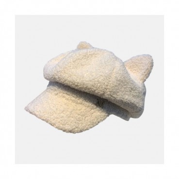 Chanel 2019 Ladies Lambs Wool Cap - 샤넬 2019 여성용 램스울 모자 CHAM0004, 화이트