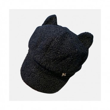 Chanel 2019 Ladies Lambs Wool Cap - 샤넬 2019 여성용 램스울 모자 CHAM0003, 블랙