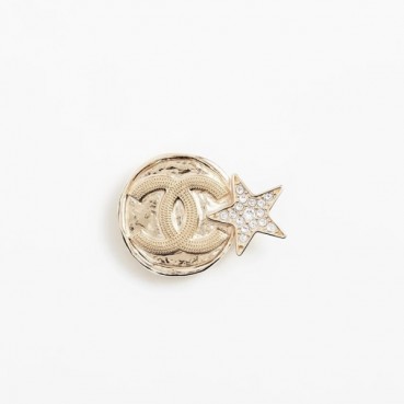 샤넬 여성 골드 브로치 - Chanel Womens Gold Brooch 