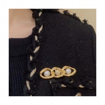 Chanel 2020 Ladies Brooch - 샤넬 2020 여성용 브로치 ACC0256.(옐로우골드)
