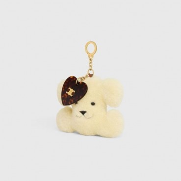 셀린느 트리옹프 폼폼 키링 - Celine Triomphe PomPom Key Ring 