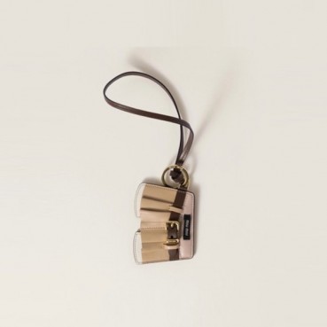 미우미우 여성 골드 키링 - Miumiu Womens Gold Key Ring 