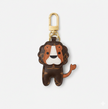 루이비통 남성 라이언 펜던트와 키링  - Louis vuitton Mens Brown Key Ring 