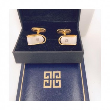 GIVENCHY   MENS  YELLOW  GOLD   CUFFS -  지방시  남성용  18k도금 옐로우  골드 커프스 단추