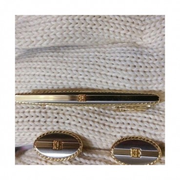 GIVENCHY  MENS  YELLOW  GOLD   CUFFS -  지방시  남성용  18k도금 옐로우  골드 커프스 단추 세트