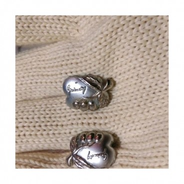 GIVENCHY   MENS WHITE GOLD  CUFFS -  지방시   남성용 18k도금 화이트 골드 커프스 단추