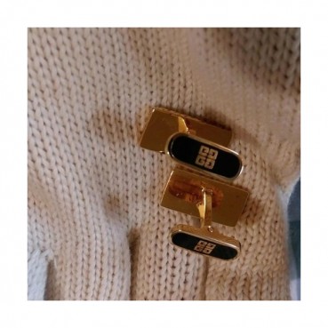 GIVENCHY   MENS  YELLOW  GOLD   CUFFS -  지방시  남성용  18k도금 옐로우  골드 커프스 단추