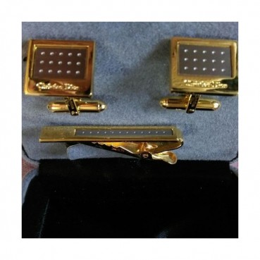 DIOR  MENS  YELLOW  GOLD   CUFFS -  디올  남성용  18k도금 옐로우  골드 커프스 단추 세트