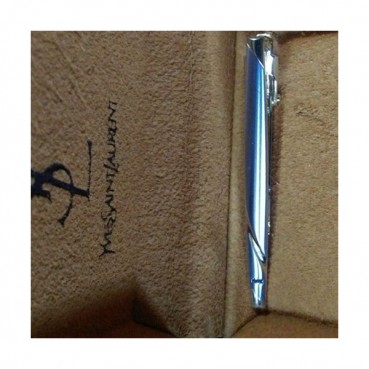 YSL   MENS WHITE GOLD  CUFFS -  입생로랑   남성용 18k도금 화이트 골드 커프스