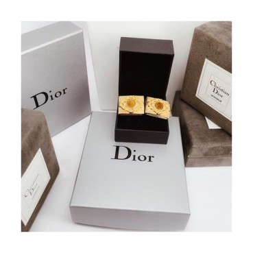 DIOR  MENS  YELLOW  GOLD   CUFFS -  디올  남성용  18k도금 옐로우  골드 커프스 단추
