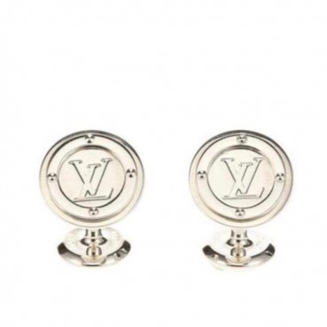 Louis Vuitton   MENS WHITE GOLD  CUFFS - 루이비통  남성용 18k도금 화이트 골드 커프스 단추