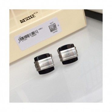 MONTBLANC  MENS WHITE GOLD  CUFFS - 몽블랑  남성용 18k도금 화이트 골드 커프스 단추
