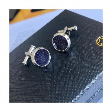 MONTBLANC  MENS WHITE GOLD  CUFFS - 몽블랑  남성용 18k도금 화이트 골드 커프스 단추