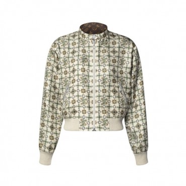 루이비통 여성 리버서블 누보 보머 재킷 - Louis vuitton Womens Reversible Nouveau Bomber Jacket 