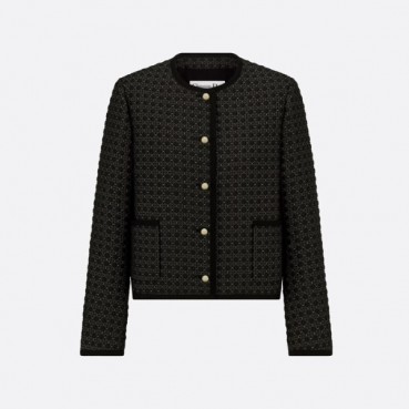 디올 여성 매크로까나쥬 크롭 재킷 - Dior Womens Macrocannage Crop Jacket 