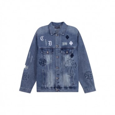 크롬하츠 남성 데님 자켓 - Chrom Hearts Mens Denim Jacket 