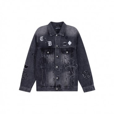크롬하츠 남성 데님 자켓 - Chrom Hearts Mens Denim Jacket 