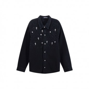 크롬하츠 남성 데님 자켓 - Chrom Hearts Mens Denim Jacket 