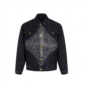 루이비통 남성 데님 자켓 - Louis vuitton Mens Denim Jacket 