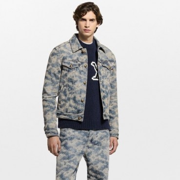 루이비통 남성 데님 자켓 - Louis vuitton Mens Denim Jacket 