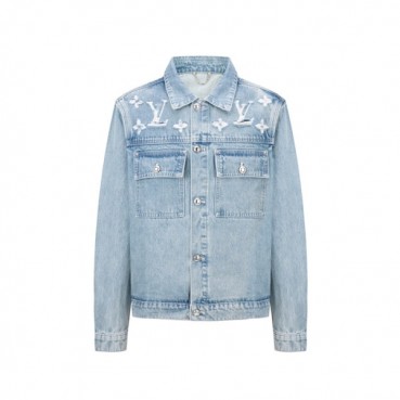 루이비통 남성 데님 자켓 - Louis vuitton Mens Denim Jacket 