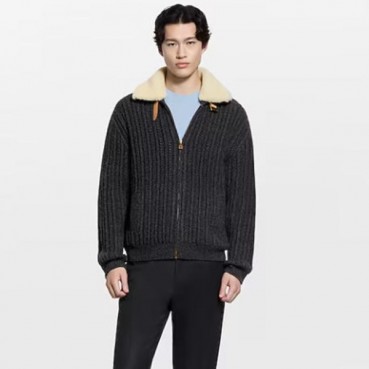 루이비통 남성 캐시미어 울 블루종 - Louis vuitton Mens Cashmere Wool Blouson 