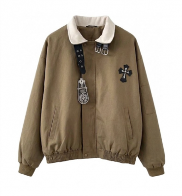 크롬하츠 남성 봄버 자켓 - Chrom Hearts Mens Bomber Jacket 