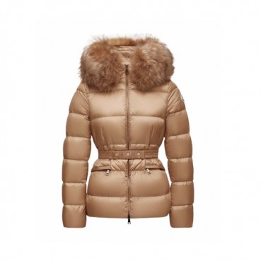 몽클레어 여성 보에드 후드 시어링 트리밍 쇼트 다운 재킷 - Moncler Womens Boed Hooded Shearling Trimmed Short Down Jacket 