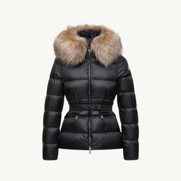 몽클레어 여성 보에드 후드 시어링 트리밍 쇼트 다운 재킷 - Moncler Womens Boed Hooded Shearling Trimmed Short Down Jacket 