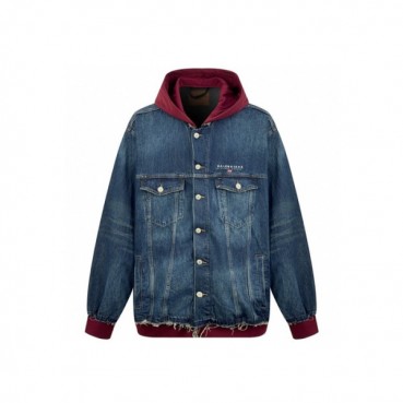 발렌시아가 남성 데님 후드 자켓 - Balenciaga Mens Denim Jacket 