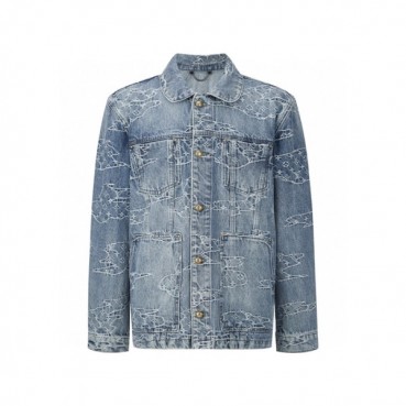 루이비통 남성 데님 재킷 - Louis vuitton Mens Denim Jacket 
