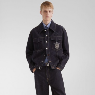 펜디 남성 데님 재킷 - Fendi Mens Denim Jacket 