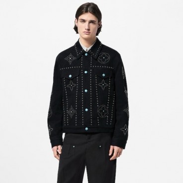 루이비통 남성 데님 재킷 - Louis vuitton Mens Denim Jacket 