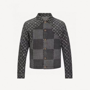 루이비통 남성 데님 재킷 - Louis vuitton Mens Denim Jacket 
