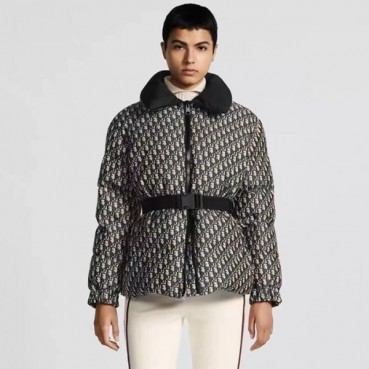 디올 여성 블랙 벨트 푸퍼 자켓 - Dior Women Black Puffer Jacket 