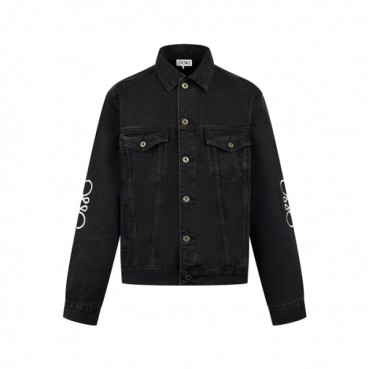 로에베 남성 블랙 재킷 - Loewe Mens Black Jackets 