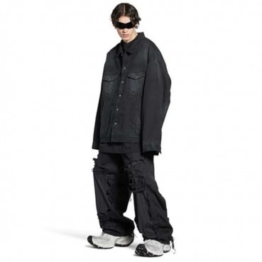 발렌시아가 남성 블랙 자켓 - Balenciaga Mens Black Jackets 