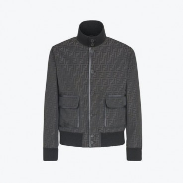 펜디 남성 블루종 자켓 - Fendi Mens FF Black Jackets 